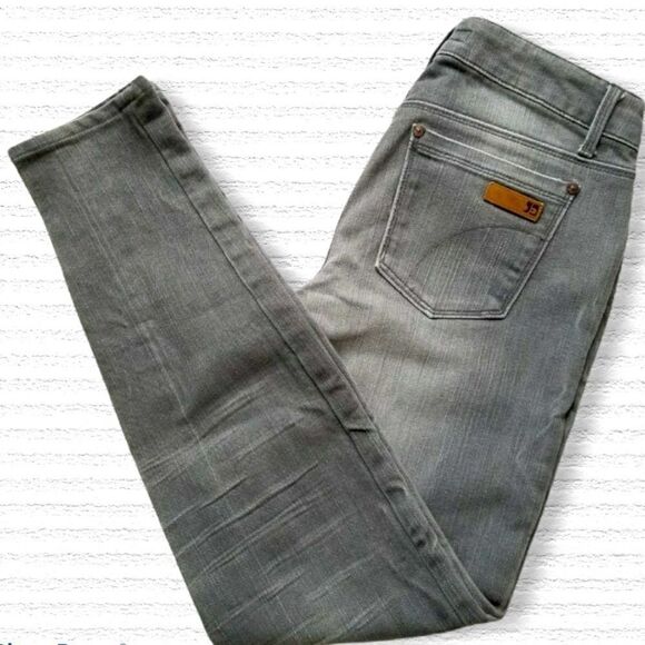 Joe’s Grey Chelsea Fit Skinny Midrise Jeans Sz 25 - Picture 1 of 14
